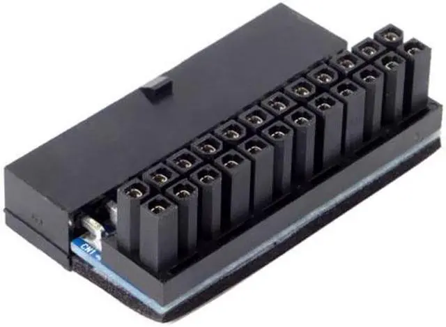 Alt view image 2 of 7 - Xiwai CY  PW-007 ATX 24Pin Female to 24pin Male 90 Degree Power Adapter Mainboard Motherboard for Desktops PC Supply