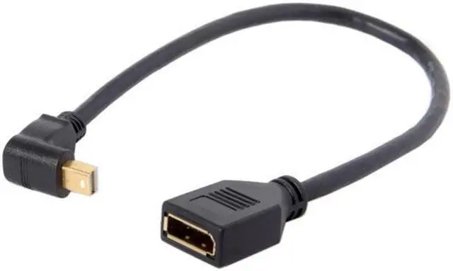 Alt view image 2 of 6 - Xiwai Up Angled Mini DP DisplayPort 90 Degree to DisplayPort  Female Cable for Displays Monitors