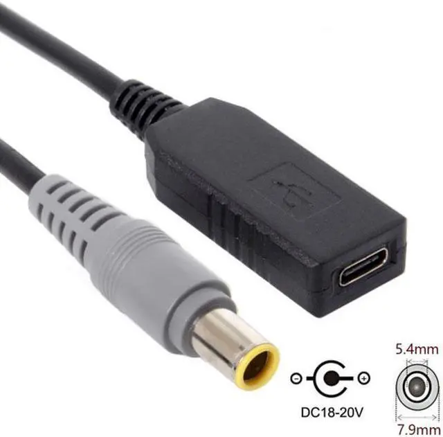 Alt view image 6 of 7 - Chenyang Cable USB 3.1 Type C USB-C to DC 20V 7.9*5.4mm Power Plug PD Emulator Trigger Charge Cable for Laptop