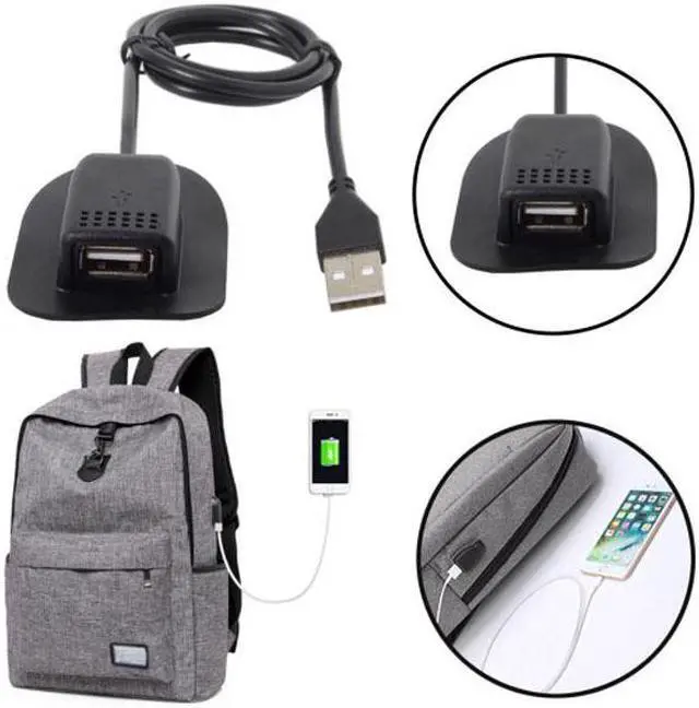 Alt view image 7 of 7 - Chenyang Cable Backpack USB Charging Cable Practical Convenient Outdoor Travel Camping External