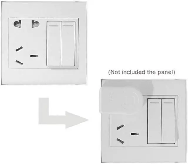 Alt view image 4 of 7 - NEMA 1-15P USA Outlet Saver Power Extension Adapter 2-prong 2 Outlets 90 Degree Left Right Angled