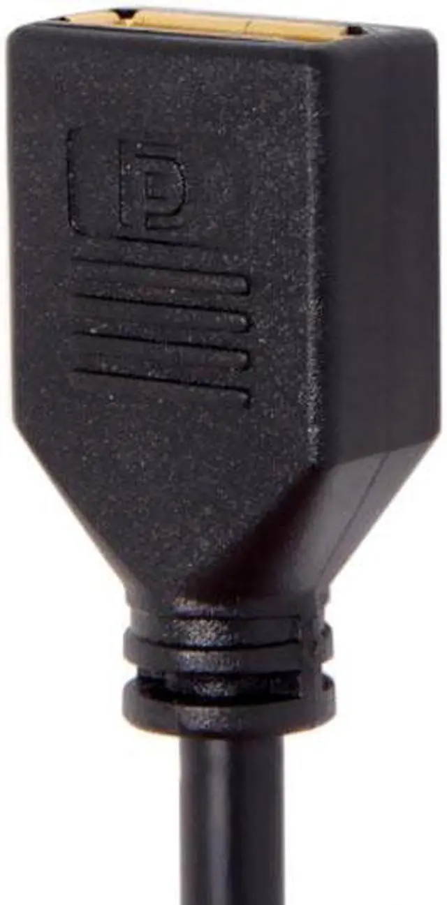 Alt view image 3 of 5 - Xiwai Left Angled Mini DP DisplayPort 90 Degree to DisplayPort  Female Cable for Displays Monitors