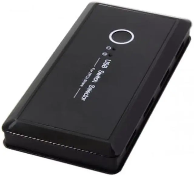 Alt view image 5 of 7 - Cablecc KVM USB 2.0 Switch Selector 2 Port PCs Sharing 4 Devices for Keyboard Mouse Scanner Printer