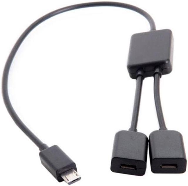 Câble USB double sens (1m) vers USB type C / Micro USB