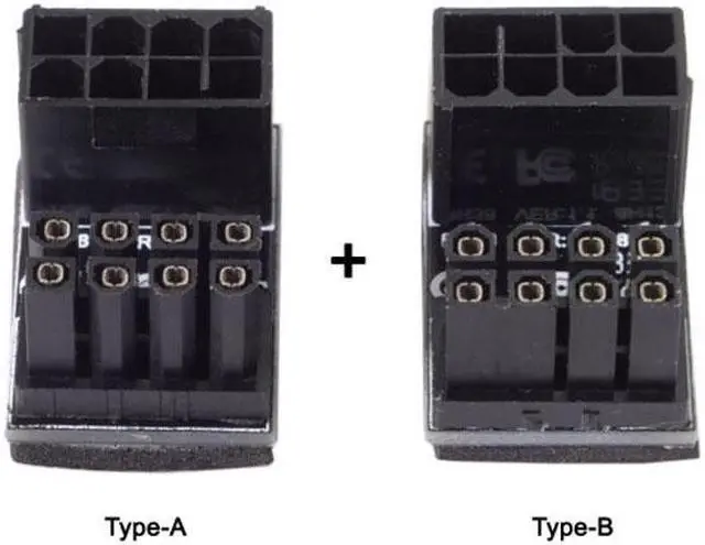 Main image of Jimier Cable ATX 8Pin Female to 8pin Male 180 Degree Angled Power Adapter for Desktops Graphics Card