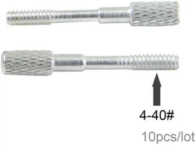 Alt view image 3 of 7 - Jimier CY CN-023-10PCS 10pcs/lot Thumb Screws #4-40 UNC 25mm Length Stainless Steel for Computer Cable