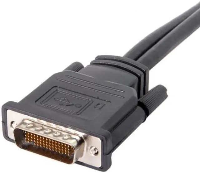 Alt view image 2 of 7 - Xiwai CY  DB-028 DMS-59Pin Male to Dual HDMI 1.4 HDTV Female Splitter Extension Cable for PC Graphics Card