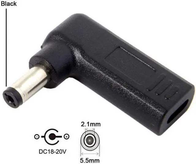 Main image of Jimier CY UC-112-5521MM USB 3.1 Type C USB-C to DC 20V 5.5 2.1mm Adapter PD Emulator Trigger 90 Degree Angled