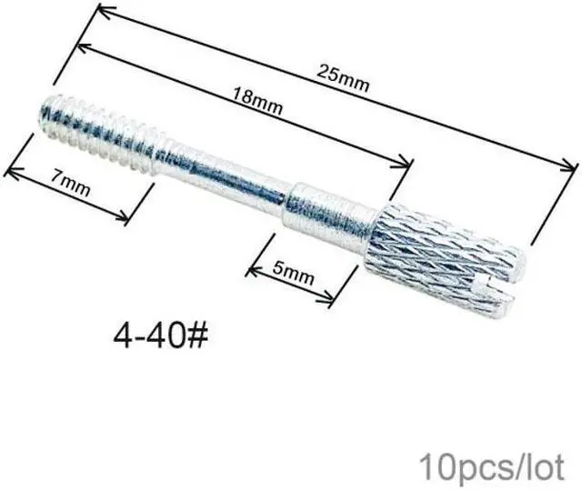 Alt view image 2 of 7 - Jimier CY CN-023-10PCS 10pcs/lot Thumb Screws #4-40 UNC 25mm Length Stainless Steel for Computer Cable