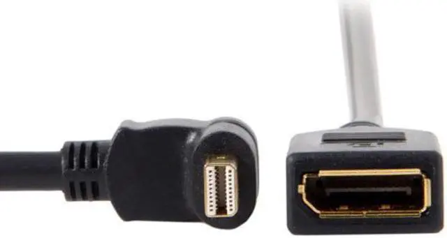 Main image of Xiwai Up Angled Mini DP DisplayPort 90 Degree to DisplayPort  Female Cable for Displays Monitors