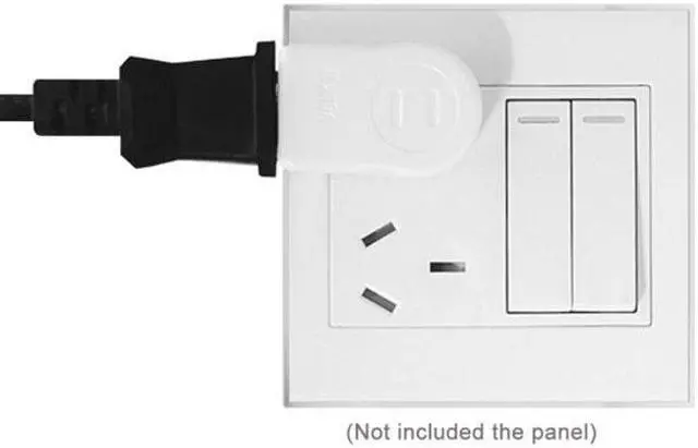 Alt view image 5 of 7 - NEMA 1-15P USA Outlet Saver Power Extension Adapter 2-prong 2 Outlets 90 Degree Left Right Angled