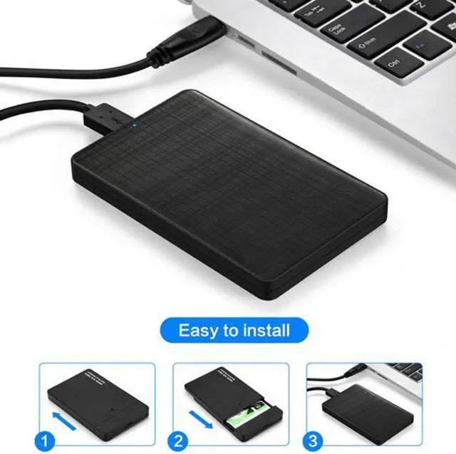 Alt view image 2 of 5 - Xiwai Cable USB-C Type-C to 2.5 Inch SATA SSD HDD External Hard Disk Enclosure for Laptop & PC