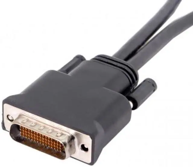Alt view image 3 of 4 - Cablecc DMS-59pin Male to Dual 15Pin VGA RGB Female Splitter Extension Cable for PC Graphics Card