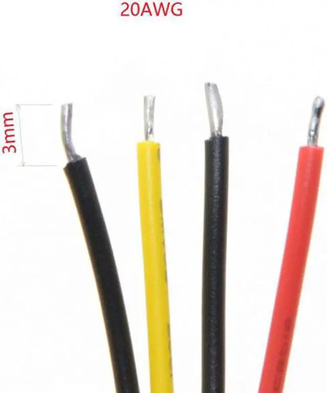 Alt view image 3 of 7 - KAIBOXIXI ATX Molex Micro Fit Pitch 3.0mm 4Pin Male to Open Wire Power Adapter Cable 15cm 20AWG UL1007