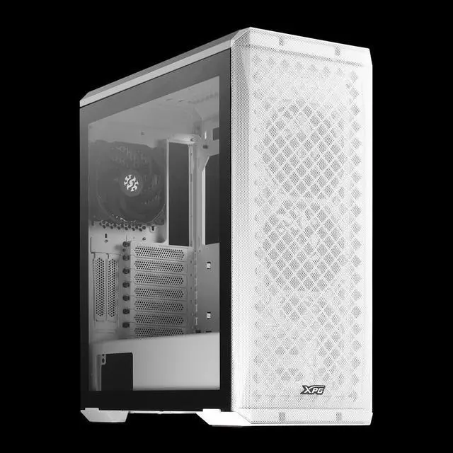 Alt view image 3 of 7 - XPG Defender Mid-Tower Chassis | White ATX MESH Front Panel Efficient Airflow 3MM Tempered Glass PC Case| E-ATX CEB EEB Micro-ATX Mini-ITX | Dust Filter | Combo Drive Storage Bays-DEFENDER-WHCWW