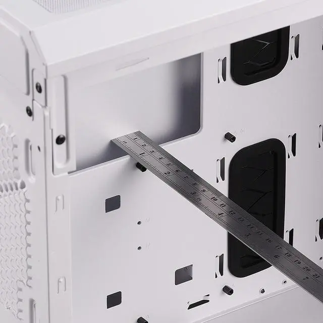 Alt view image 7 of 7 - XPG Defender Mid-Tower Chassis | White ATX MESH Front Panel Efficient Airflow 3MM Tempered Glass PC Case| E-ATX CEB EEB Micro-ATX Mini-ITX | Dust Filter | Combo Drive Storage Bays-DEFENDER-WHCWW