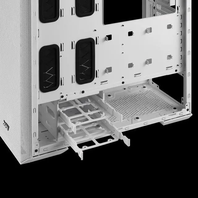 Alt view image 6 of 7 - XPG Defender Mid-Tower Chassis | White ATX MESH Front Panel Efficient Airflow 3MM Tempered Glass PC Case| E-ATX CEB EEB Micro-ATX Mini-ITX | Dust Filter | Combo Drive Storage Bays-DEFENDER-WHCWW
