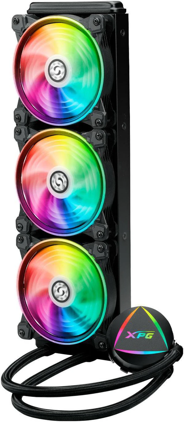 Alt view image 12 of 19 - XPG LEVANTE RGB Liquid CPU Cooler: 360mm Radiator 3 x 120mm Fans