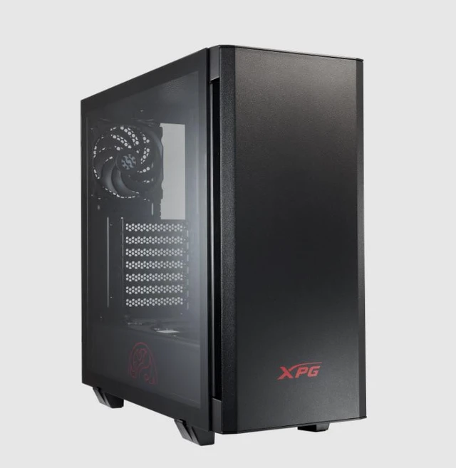 Alt view image 2 of 7 - XPG Invader ATX Mid TowerCase - Black -INVADER-BKCWW