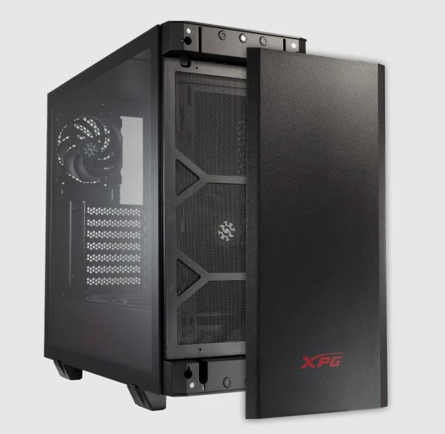 Alt view image 3 of 7 - XPG Invader ATX Mid TowerCase - Black -INVADER-BKCWW