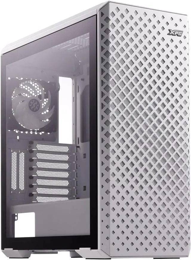 Alt view image 2 of 7 - XPG DEFENDER PRO White ATX Mid Tower Chassis-DEFENDER PRO-WHCWW