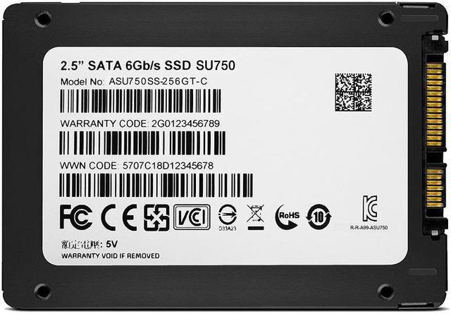 Alt view image 6 of 7 - ADATA Ultimate Series SU750 256GB Each / QTY 2 - SATA III - 2.5" Internal Solid State Drive | Black/Green SSD | Up to 550MBps | 2 Pack Boot Drives Savings Bundle
