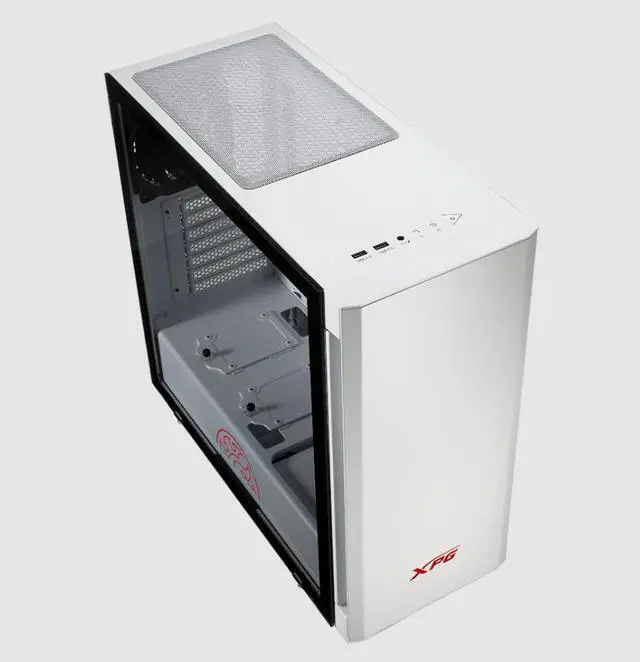 Alt view image 6 of 8 - XPG INVADER ATX Mid Tower Chassis -White - INVADER-WHCWW