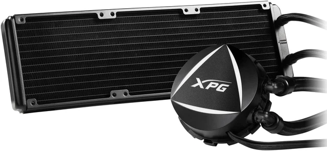 Alt view image 3 of 19 - XPG LEVANTE RGB Liquid CPU Cooler: 360mm Radiator 3 x 120mm Fans