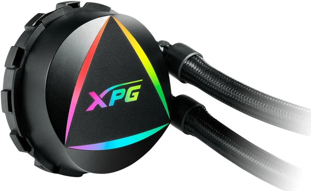 Alt view image 5 of 19 - XPG LEVANTE RGB Liquid CPU Cooler: 360mm Radiator 3 x 120mm Fans