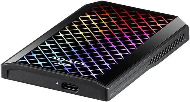Alt view image 5 of 18 - ADATA SE900G 1TB USB-C 3.2 Gen2 External RGB SSD