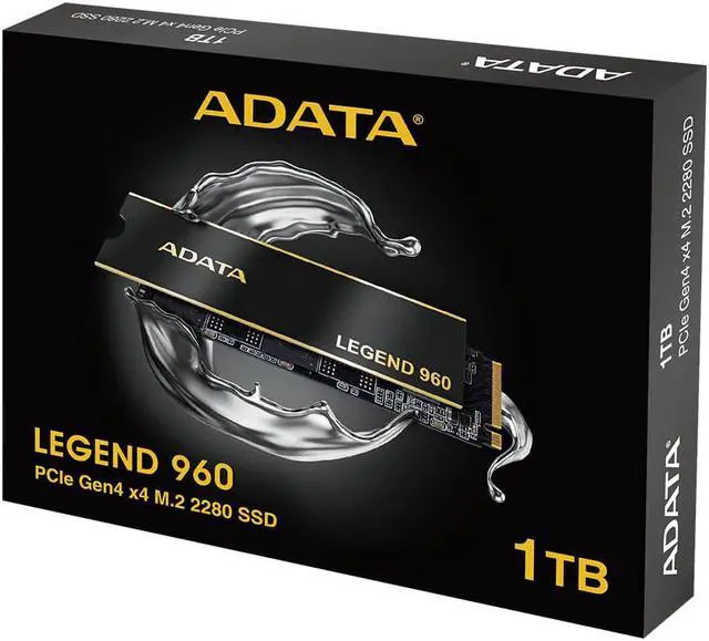 Alt view image 6 of 13 - ADATA LEGEND 960 1TB SSD GEN4x4 M.2 2280 Internal Solid State Drive | PS5 Compatible - SMI SM2264 3D NAND | Up to 7400 MBps - Black/Gold 1PK | 1560 TBW