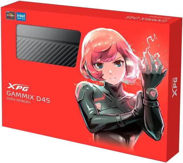 Alt view image 5 of 7 - XPG GAMMIX D45 Desktop Memory: 32GB (2x16GB) DDR4 3600MHz CL18-20-20 | UDIMM Black - 2PK | RAM Upgrade | Hassle Free Overclocking