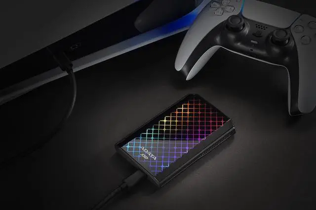 Alt view image 7 of 18 - ADATA SE900G 1TB USB-C 3.2 Gen2 External RGB SSD