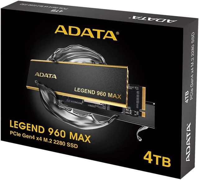 Alt view image 6 of 7 - ADATA LEGEND 960 MAX 4TB M.2 2280 PCIe Gen4x4 Internal Solid State Drive | 3120TBW - SMI SM2264 3D NAND | Up to 7400 MBps - Black PS5 SSD 4 Terabyte | NVMe 1.4 Support - 1PK
