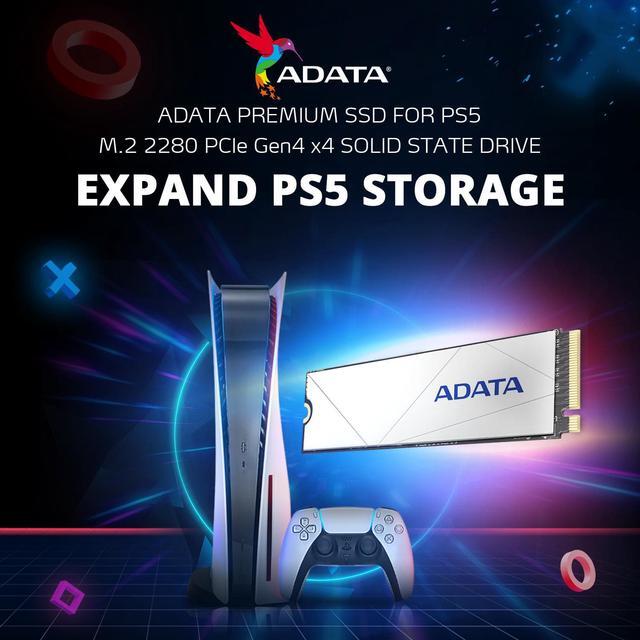 Alt view image 3 of 9 - ADATA PREMIUM SSD FOR PS5 1TB PCIe Gen4 x4 M.2 2280 Internal Solid State Drive | White SSD | Ideal for Gaming | PS5 Compatible - Innogrit IG5236 | Up to 7400MBps - 1PK