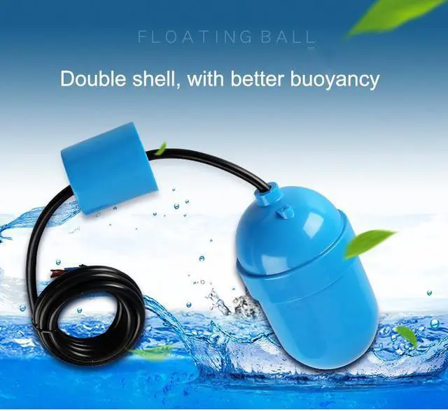 Alt view image 3 of 4 - ELECALL FQS-4 6M Float Switch Water Level Controll Automatic Liquid Fluid Flow Sensor 4A/220V