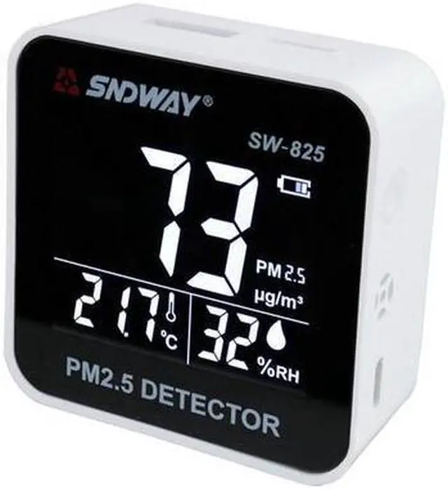 Main image of SNDWAY SW-825 Digital Air Quality Monitor PM2.5 Detector tester Gas monitor/Gas analyzer/Temperature humidity meter Diagnostic tool