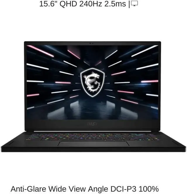 Alt view image 6 of 7 - HIDevolution MSI Stealth GS66 12UGS 15.6" QHD 240Hz, 1.8 GHz i9-12900H, RTX 3070 Ti, 64 GB 4800MHz RAM, 4 TB PCIe SSD, Windows 11 Pro