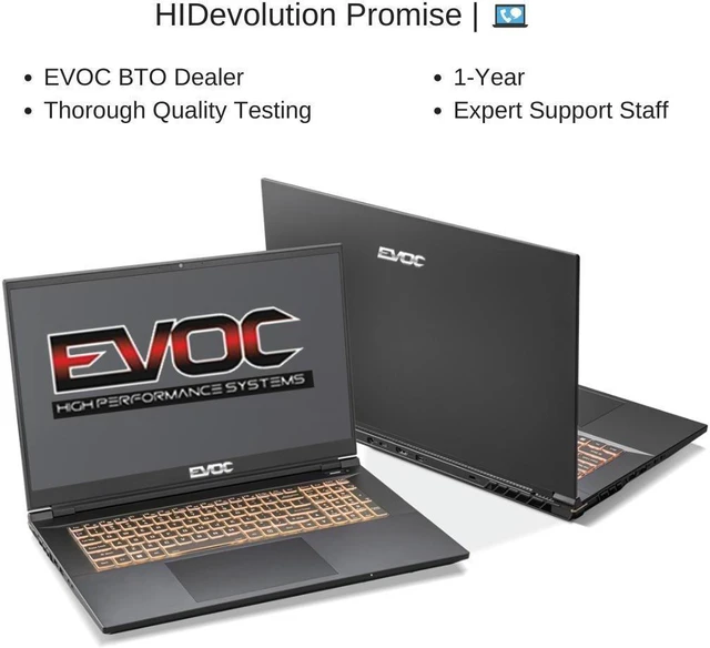 HIDevolution EVOC High Performance Systems PD701A (PD70PNP) 17.3" QHD ...