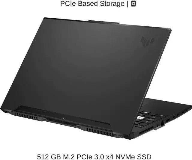 Alt view image 5 of 7 - ASUS TUF Dash F15 FX517ZR 15.6" FHD 144Hz, 1.7 GHz i7-12650H, RTX 3070, 16 GB 4800MHz RAM, 512 GB PCIe SSD