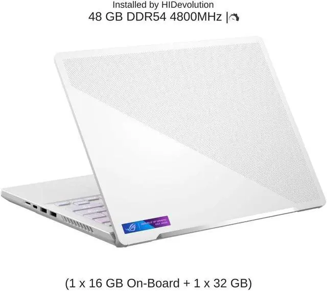 Alt view image 4 of 7 - ASUS ROG Zephyrus G14 GA402XV 14" WQXGA 165Hz, 4.0 GHz Ryzen 9 7940HS, RTX 4060, 48 GB DDR5 RAM, 1 TB PCIe SSD, Windows 11 Pro