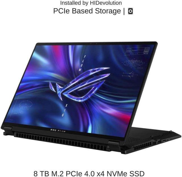 Alt view image 5 of 7 - ASUS ROG Flow X16 GV601VV 16" WQXGA 240Hz Touch, 2.6 GHz i9-13900H, RTX 4060, 64 GB DDR5 RAM, 8 TB PCIe SSD, Windows 11 Pro