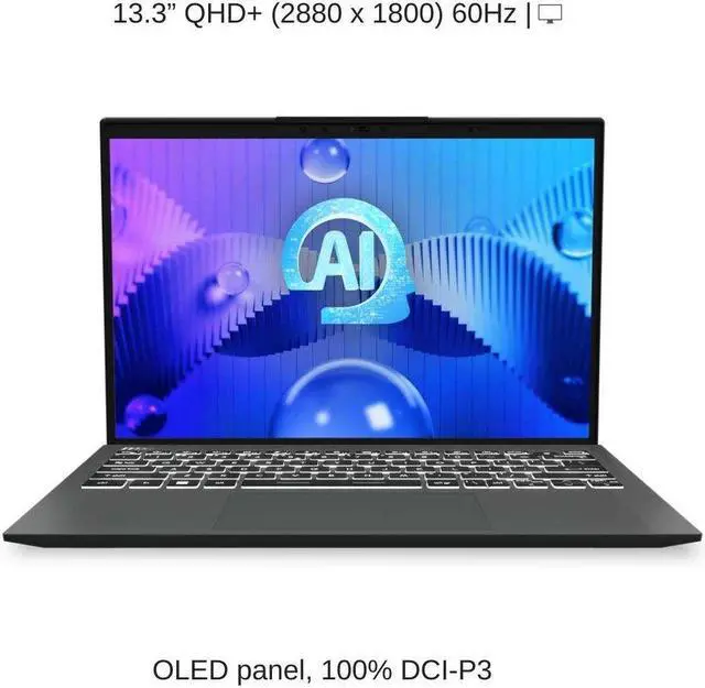 Alt view image 6 of 7 - [2024] HIDevolution MSI Prestige 13 AI Evo A1MG [Stellar Gray] 13.3" QHD+ OLED, 1.4 GHz Ultra 7 - 155H, Intel Arc Graphics, 16 GB LPDDR5 RAM, 1 TB PCIe SSD, Windows 11 Pro