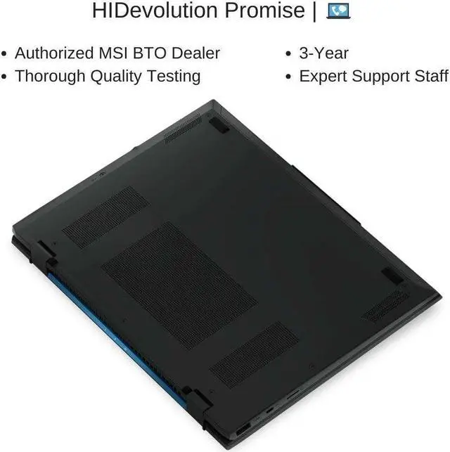 Alt view image 7 of 7 - [2024] HIDevolution MSI Prestige 13 AI Evo A1MG [Stellar Gray] 13.3" QHD+ OLED, 1.4 GHz Ultra 7 - 155H, Intel Arc Graphics, 16 GB LPDDR5 RAM, 1 TB PCIe SSD, Windows 11 Pro