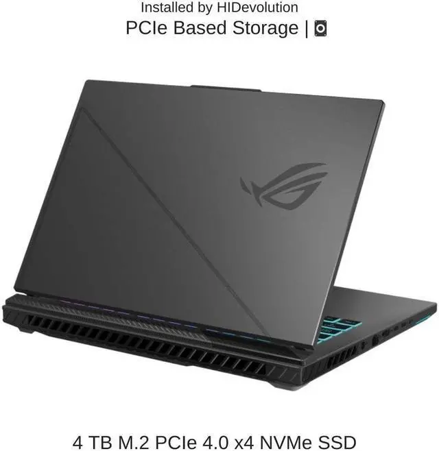 Alt view image 4 of 6 - [2024] HIDevolution ASUS ROG Strix G16 G614JIR 16" WQXGA 240Hz, 1.6 GHz i9-14900HX, RTX 4070, 128 GB DDR5 RAM, 4 TB PCIe SSD, Windows 11 Pro