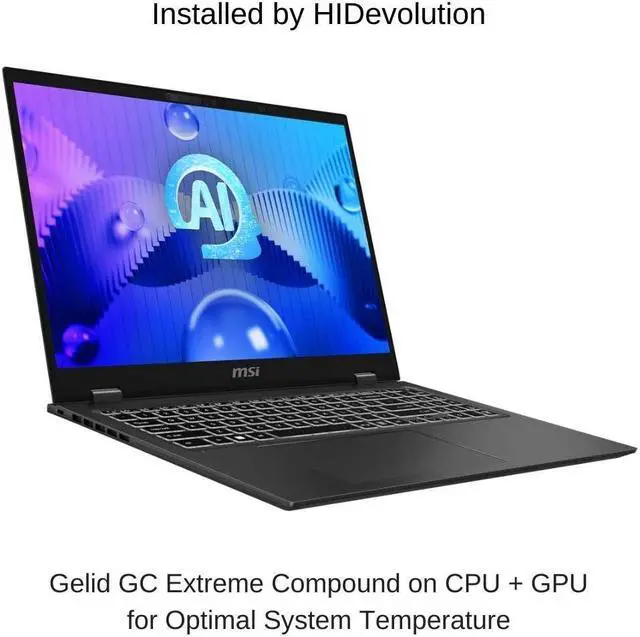 Alt view image 2 of 7 - [2024] HIDevolution MSI Prestige 16 AI Evo B1MG [Stellar Gray] 16" UHD+ OLED, 1.4 GHz Ultra 7 - 155H, Intel Arc Graphics, 32 GB LPDDR5 RAM, 4 TB PCIe SSD, Windows 11 Pro