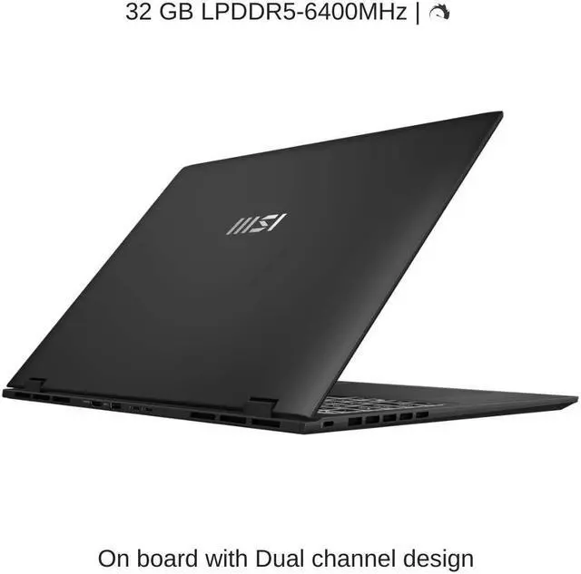 Alt view image 4 of 7 - [2024] HIDevolution MSI Prestige 16 AI Evo B1MG [Stellar Gray] 16" UHD+ OLED, 1.4 GHz Ultra 7 - 155H, Intel Arc Graphics, 32 GB LPDDR5 RAM, 4 TB PCIe SSD, Windows 11 Pro