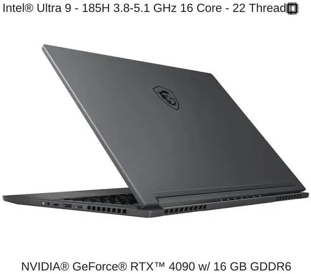 Alt view image 3 of 7 - [2024] HIDevolution MSI Creator 16 AI Studio A1VIG 16" UHD+ 120Hz, 3.8 GHz Ultra 9-185H, RTX 4090, 64 GB DDR5 RAM, 4 TB PCIe SSD, Windows 11 Pro