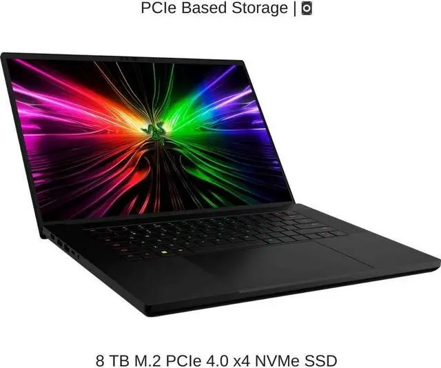 Alt view image 4 of 7 - Razer Blade 16 [2024] Black, 16" Dual UHD+ 120Hz / FHD+ 240Hz mini LED, 1.6 GHz i9-14900HX, RTX 4090, 96 GB DDR5 RAM, 8 TB PCIe SSD, Windows 11 Pro