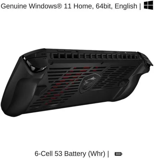 Alt view image 6 of 7 - [2024]  MSI Claw A1M 7" FHD 120Hz, 1.4 GHz Ultra 7-155H, Arc Graphics, 16 GB LPDDR5 RAM, 1 TB PCIe SSD, Windows 11 Home